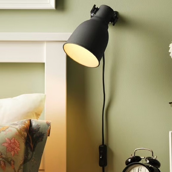 IKEA HEKTAR Wall/clamp spotlight Brown - Picture 1 of 9